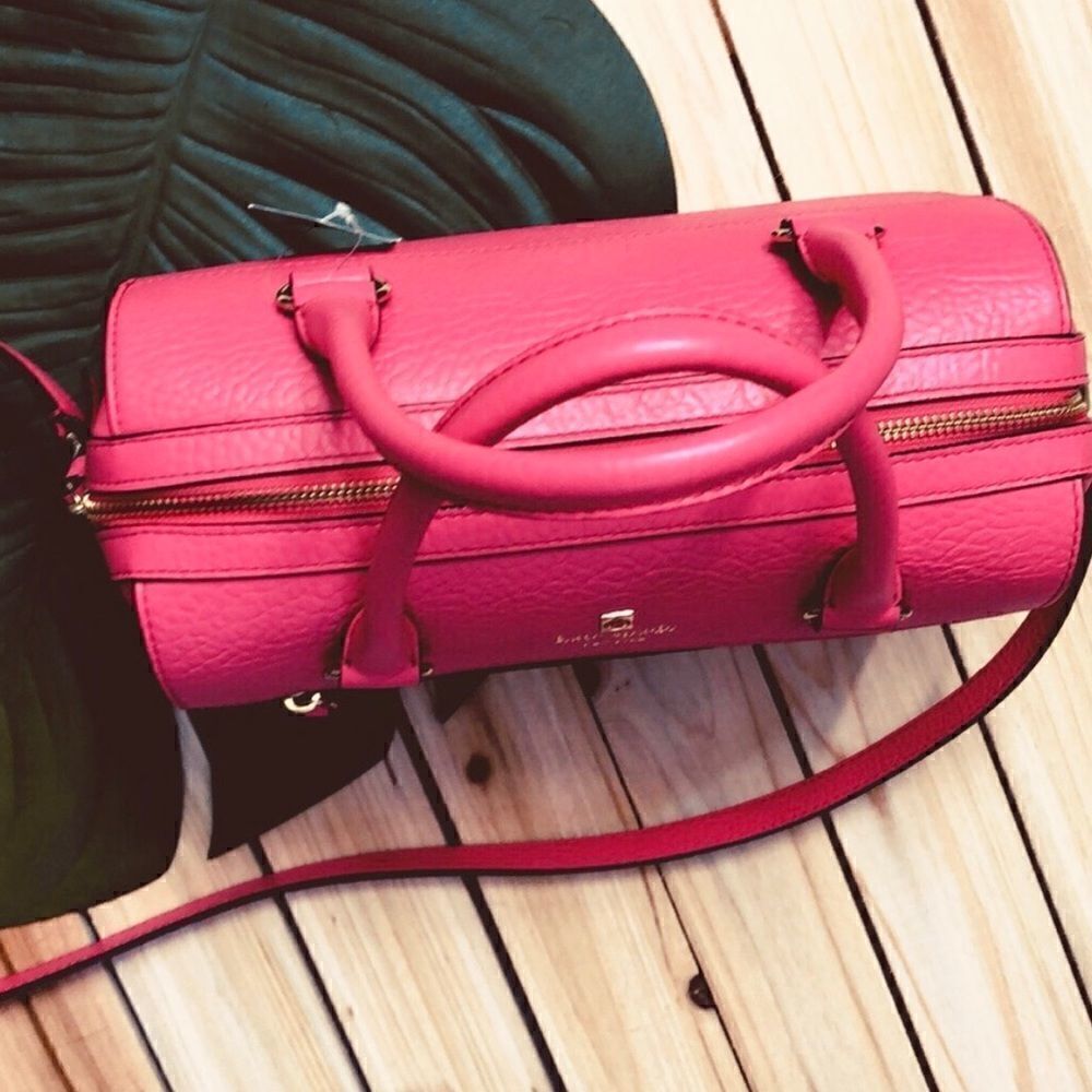 ♠️ NWT Vintage Kate Spade Delaney Perri Lane Bubbles satchel in Cabaret Pink - Picture 11 of 14
